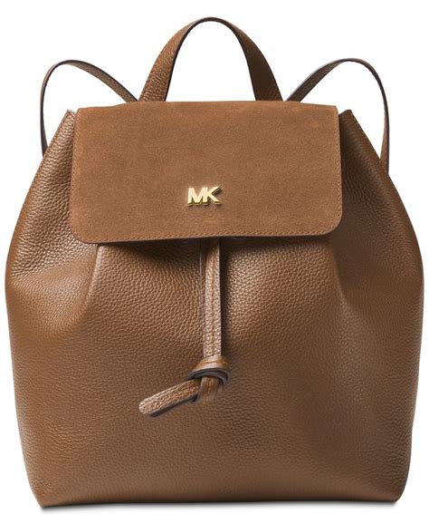 michael kors junie suede flap backpack|MICHAEL Michael Kors Junie Medium Leather Flap Backpack.